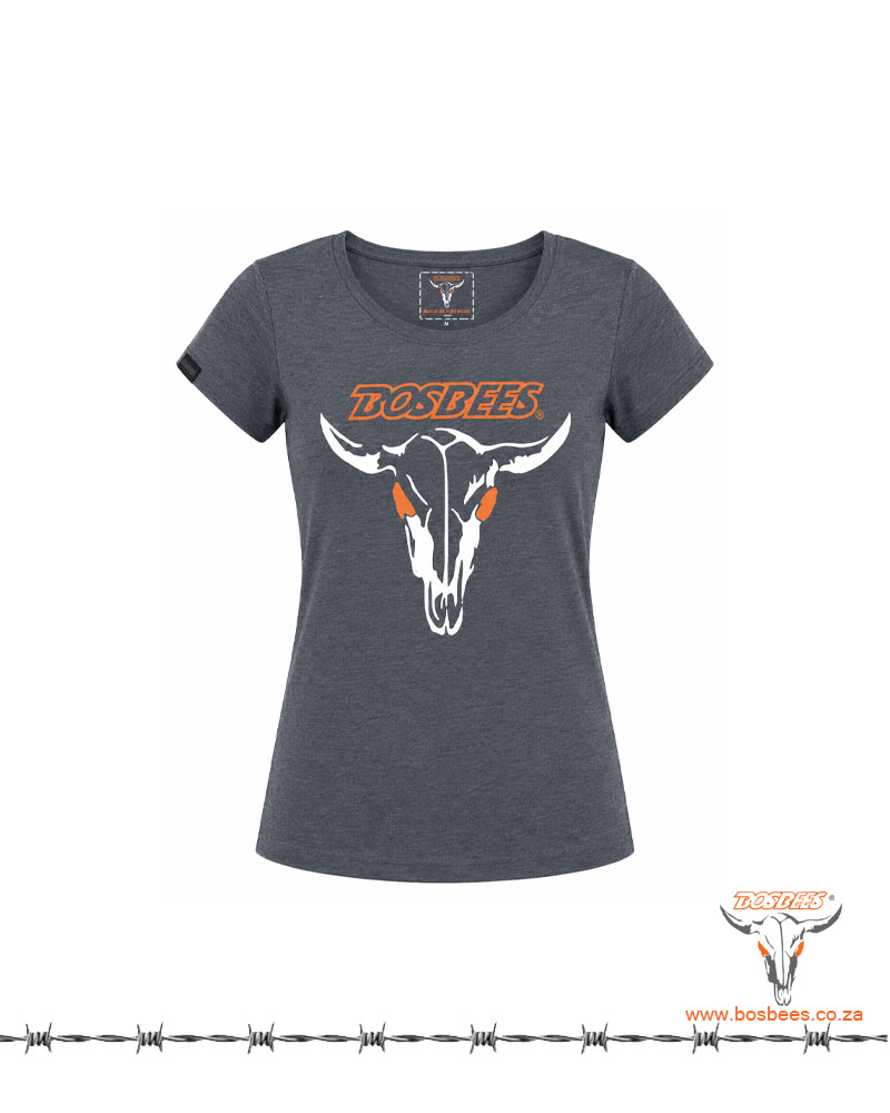 Bosbees Dames Heather Grey T-Hemp